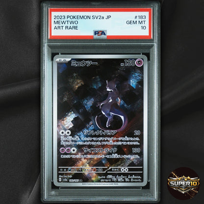 PSA 10 Pokemon Card Mewtwo AR 183/165 SV2a Pokemon Card 151 Japanese
