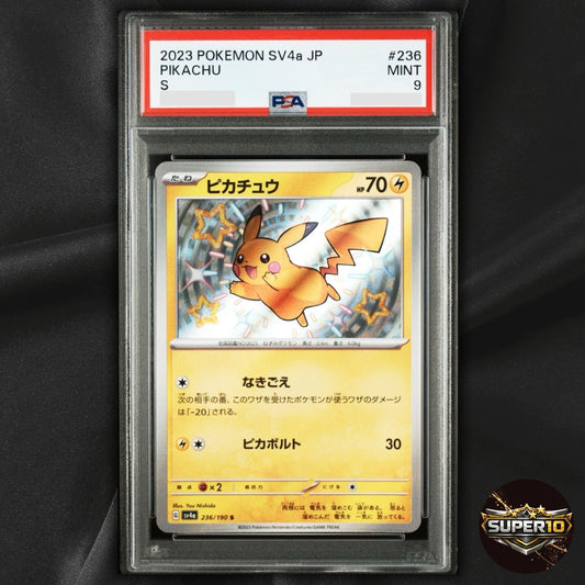 PSA 9 Pikachu 236/190 S Shiny Treasure ex sv4a Pokemon Card Japanese
