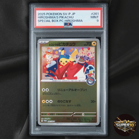 PSA 9 Pokémon HIROSHIMA'S PIKACHU 261/SV-P Pokemon Center Promo