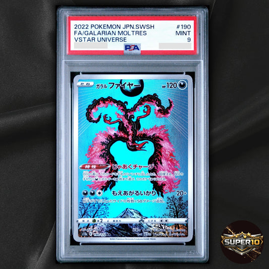 PSA 9 Galarian Moltres AR 190/172 S12a VSTAR Universe Pokemon Card