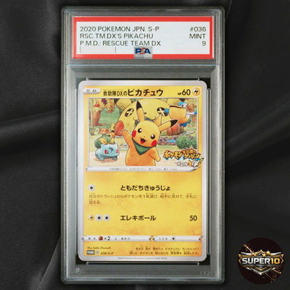 PSA 9 Rescue Team DX's Pikachu 036/S-P Mystery Dungeon Promo Japanese