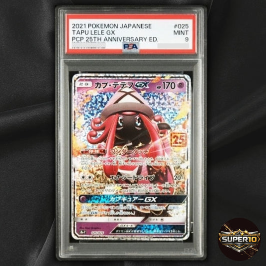 PSA 9 Tapu Lele GX Holo 025/025 Promo Card Pack 25th Anniversary