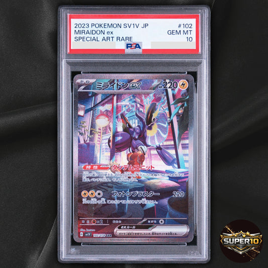 PSA 10 Miraidon SAR 102/078 SV1V Violet ex Japanese Pokemon Card 2023