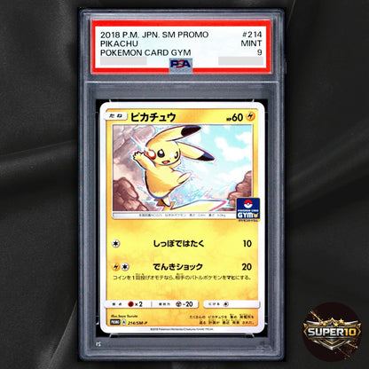 PSA 9 Pikachu SM-P Sun & Moon Promos 214/SM-P Pokemon Japanese