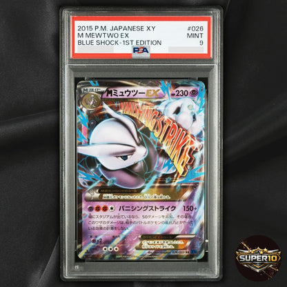 PSA 9 M Mewtwo-EX Double Rare 026/059 XY8-b Japanese