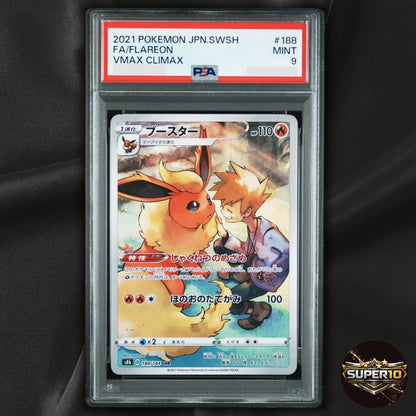 PSA 9 Flareon CHR 188/184 S8b VMAX Climax Pokemon Card Japanese
