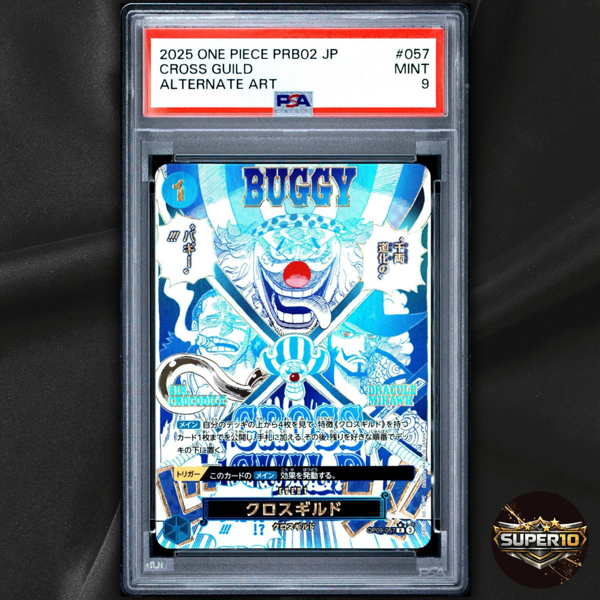 PSA 9 Cross Guild R-P OP09-057 One Piece Card The Best vol.2 Japanese