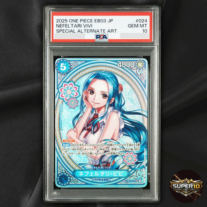 PSA 10 Nefeltari Vivi EB03-024 SP Alt Art SR Heroines One Piece Card JP