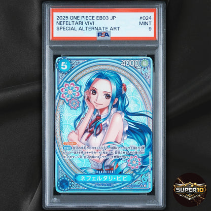 PSA 9 Nefeltari Vivi EB03-024 SP SR Heroines Edition Japanese ONE PIECE