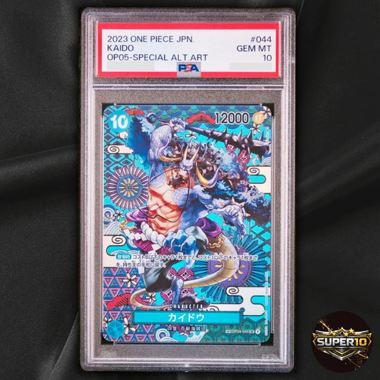 PSA 10 Kaido OP04-044 SP (Super Rare) Awakening of New Era ONE PIECE Card Japan