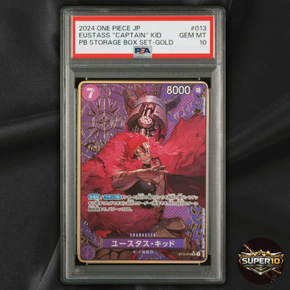 PSA 10 Eustass Kid ST10-013 SR Premium Booster ONE PIECE CARD Japanese