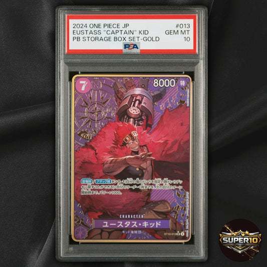 PSA 10 Eustass Kid ST10-013 SR Premium Booster ONE PIECE CARD Japanese