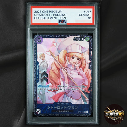 PSA 10 Charlotte Pudding R OP08-067 Flagship Battle Promo One Piece Japanese