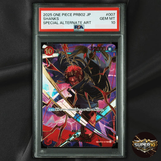 PSA 10 One Piece Shanks SP OP06-007 SR PRB02 THE BEST Vol.2
