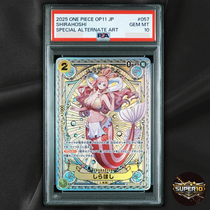 PSA 10 Shirahoshi (SP) EB01-057 A Fist of Divine Speed Foil Japanese