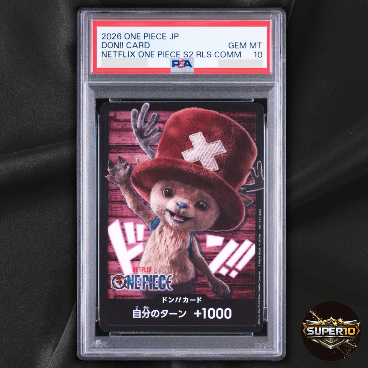 PSA 10 Tony Tony Chopper DON!! Card Promo Netflix ONE PIECE Japanese