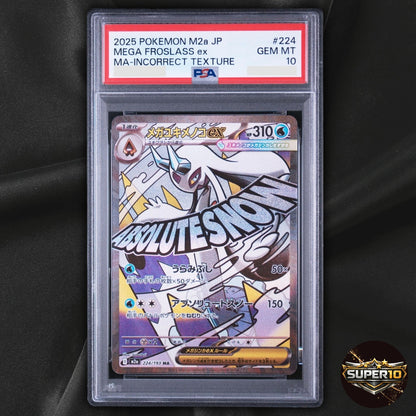 PSA 10 Mega Froslass ex 224/193 MA Incorrect Texture Error Pokemon Japanese