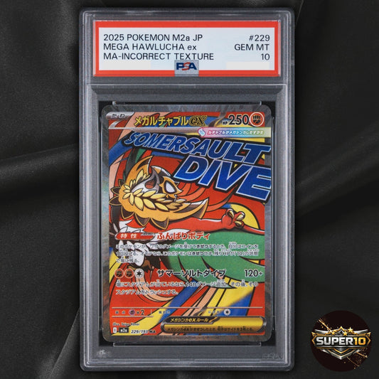 PSA 10 MEGA Hawlucha MA 229/193 Incorrect Texture MEGA Dream Japanese