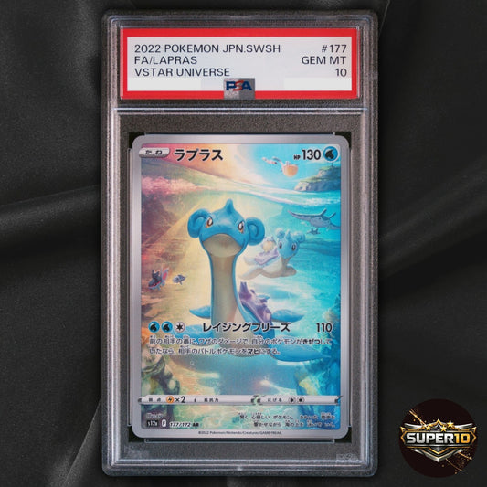 PSA 10 Lapras AR 177/172 S12a Vstar Universe Holo Pokemon Card Japanese
