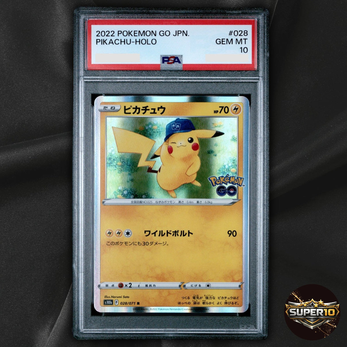 PSA 10 Pikachu R 028/071 S10b Pokémon GO Pokemon Card Japanese