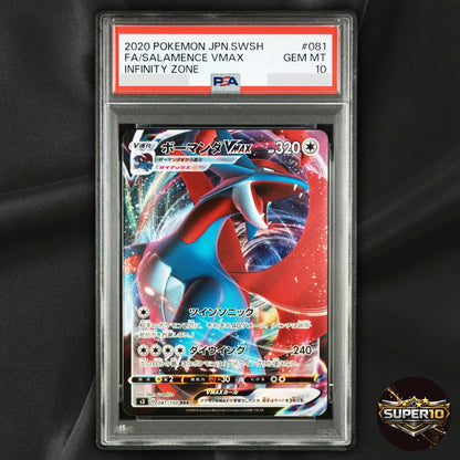 PSA 10 Salamence VMAX 081/100 RRR S3 Infinity Zone Holo Pokemon Japanese