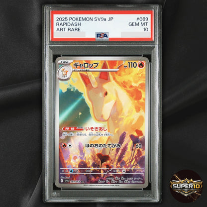 PSA 10 Pokemon Rapidash AR 069/063 SV9a Heat Wave Arena Japanese