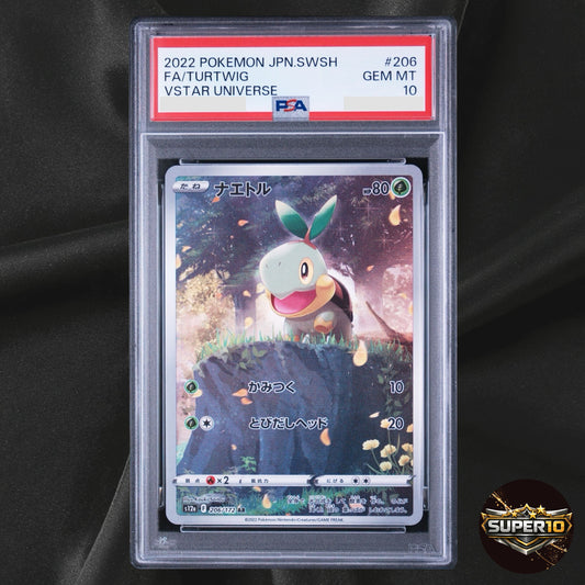 PSA 10 Turtwig AR 206/172 S12a VSTAR Universe Pokemon Card Japanese
