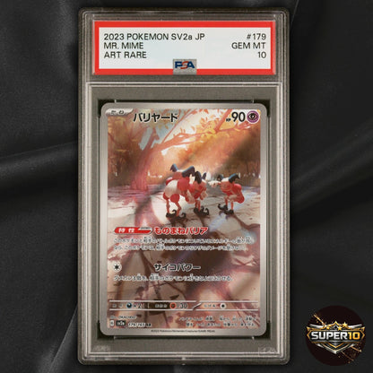 PSA 10 Pokemon 151 Mr. Mime AR 179/165 Scarlet & Violet Japanese