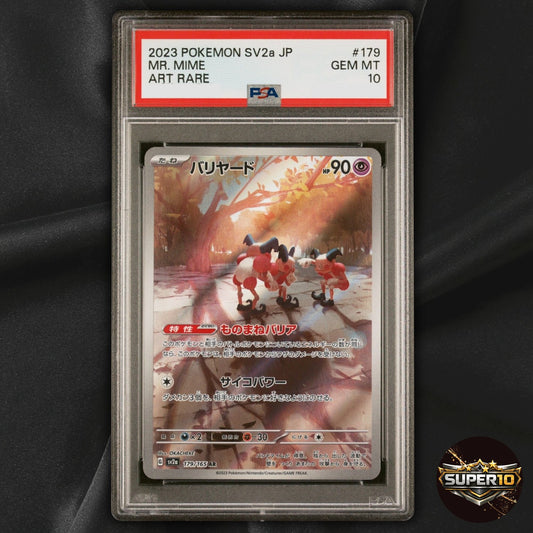 PSA 10 Pokemon 151 Mr. Mime AR 179/165 Scarlet & Violet Japanese