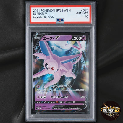 PSA 10 ESPEON V RR 035/069 S6A EEVEE HEROES Japanese POKEMON