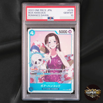 PSA 10 Boa Hancock Parallel Alt Art OP01-078 Romance Dawn SR Foil