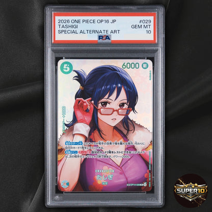 PSA 10 Tashigi SP OP14-029 One Piece OP16 The Time Of Battle