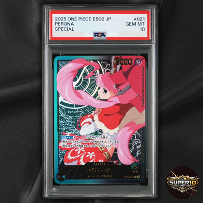 PSA 10 Perona Gold Text OP06-021 L Anime 25th Collection ONE PIECE TCG