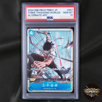 PSA 10 Three Thousand Worlds OP03-057 R ONE PIECE Card Japanese
