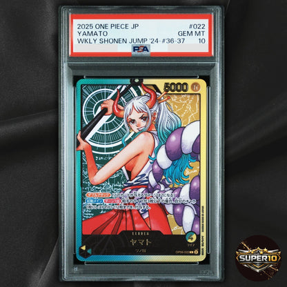 PSA 10 Yamato OP06-022 ST28 L One Piece TCG Japanese Card Game Leader