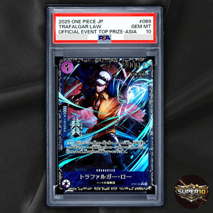 PSA 10 Trafalgar Law R OP09-069 EMPERORS IN THE NEW WORLD One Piece Card Japanes