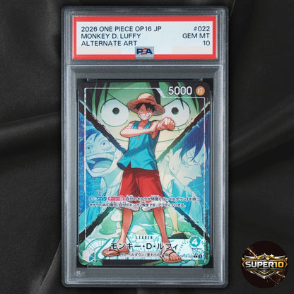 PSA 10 Bandai One Piece Card Game Monkey.D.Luffy OP16-095 Rare Foil Japanese