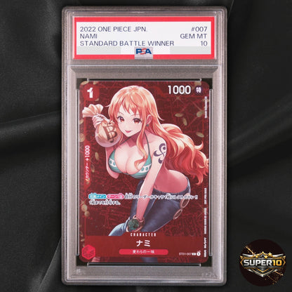 PSA 10 Nami TR ST01-007 Wings of the Captain One Piece Card