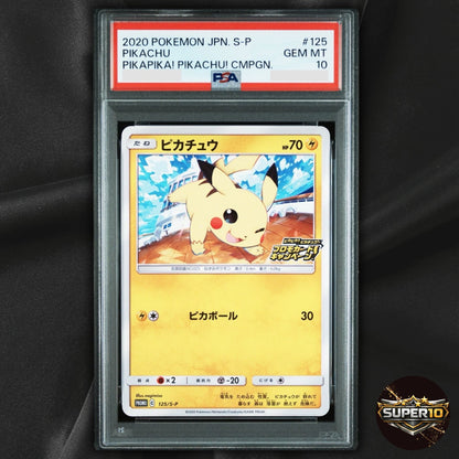 PSA 10 Pikachu 125/S-P Promo Sword & Shield Promos Pokemon Japanese