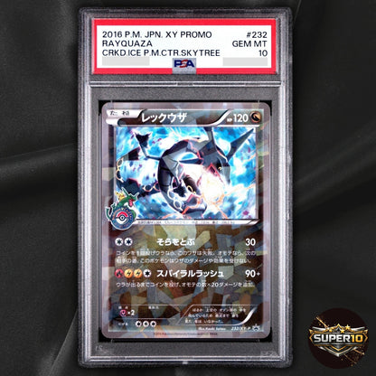 PSA 10 Rayquaza 232/XY-P Skytree Town Promo Holo Pokemon Japanese Card