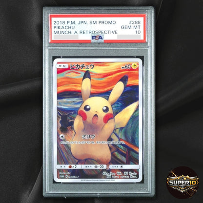 PSA 10 Pikachu Scream Munch Promo 288/SM-P Pokemon Japanese