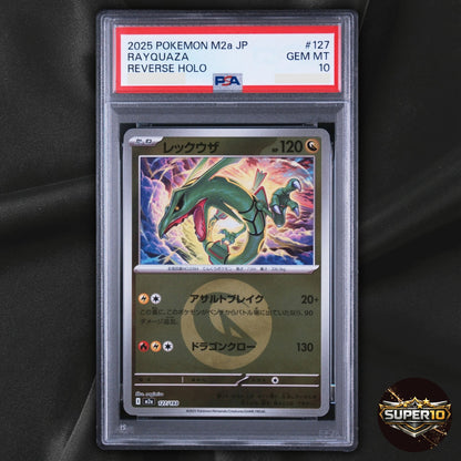 PSA 10 Rayquaza Dragon Energy Foil 127/193 M2a MEGA Dream ex Pokemon Card Japane