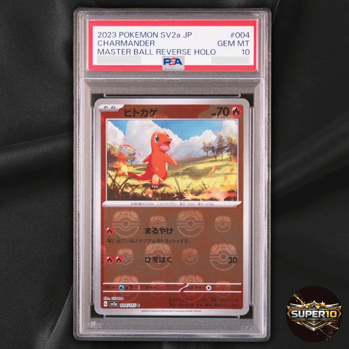PSA 10 Charmander 151 004/165 Reverse Holo