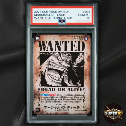 PSA 10 One Piece Card Game OP09-093 MARSHALL.D.TEACH SR FOIL Japanese