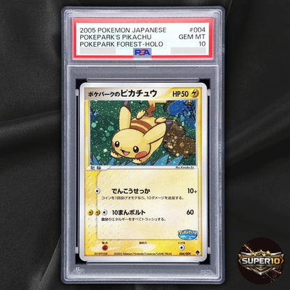 PSA 10 Pokepark's Pikachu 004/009 Forest File Promo 2005 Holo Japanese