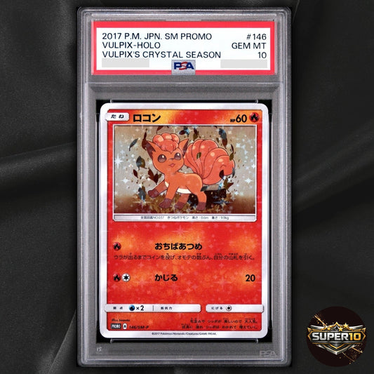 PSA 10 Vulpix 146/SM-P Crystal Season Promo Japanese