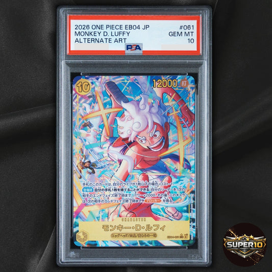 PSA 10 Monkey D. Luffy SEC EB04 061 Japanese