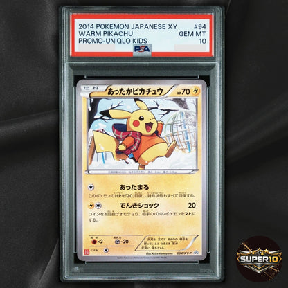 PSA 10 Warm Pikachu 094/XY-P Uniqlo Kids Promo Japanese