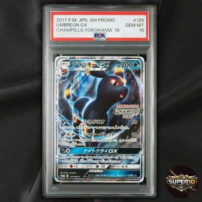 PSA 10 Umbreon GX 125/SM-P Champions League Yokohama 2018 Promo Pokemon Card Jap