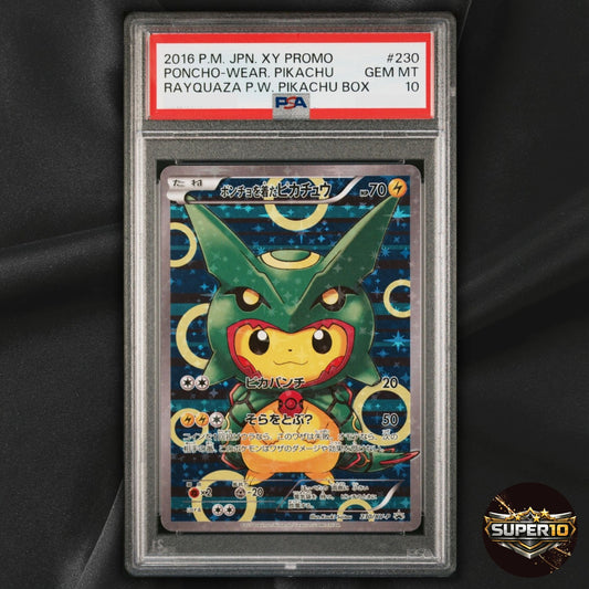 PSA 10 Pokémon Company Poncho-Wearing Pikachu 230/XY-P XY-P Promo Holo Japanese